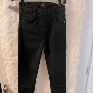 Citizens of Humanity Black Jeans. Rocket crop high rise skinny.